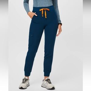 Figs High-waisted Zamora Joggers in Deep Reef
